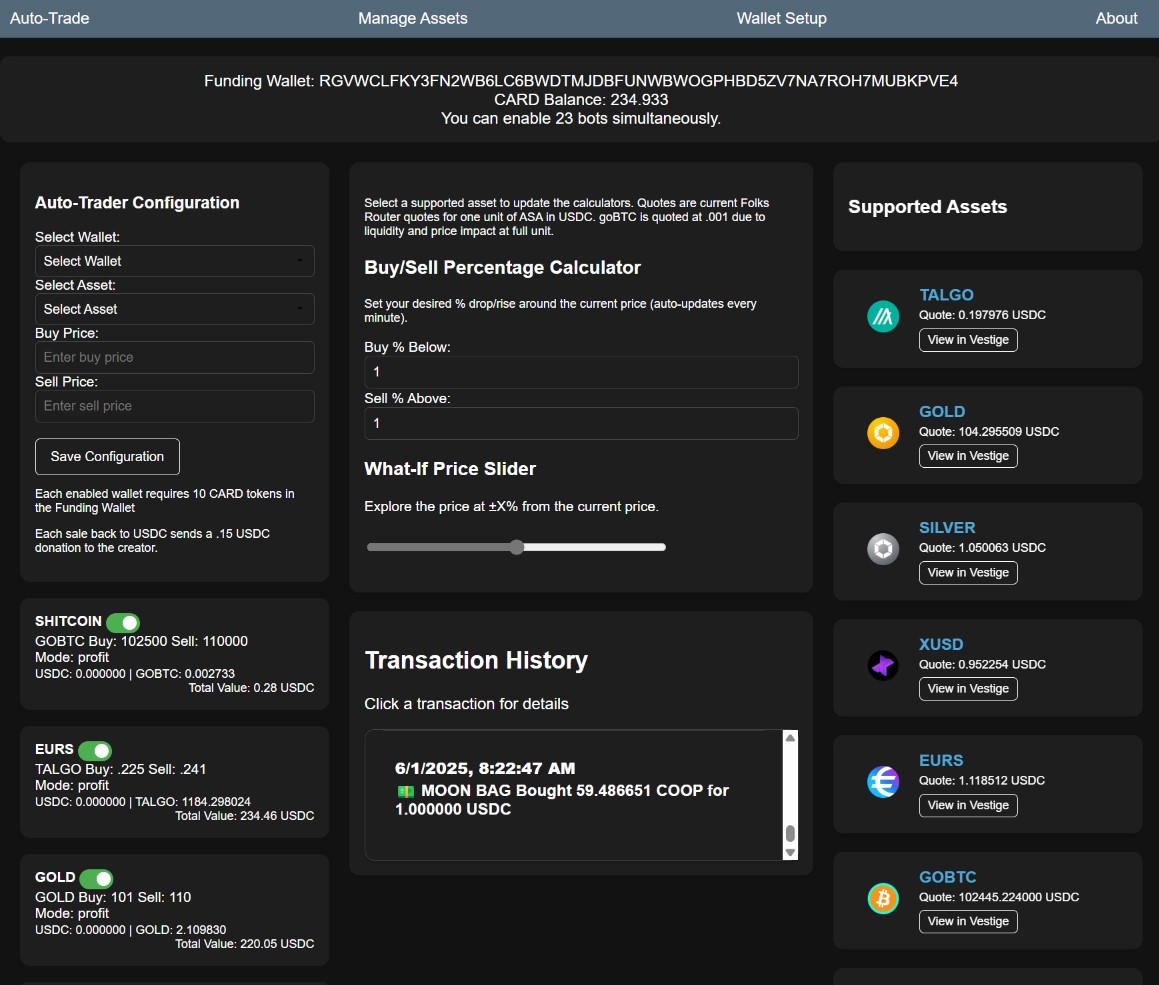 Auto-Trade Dashboard